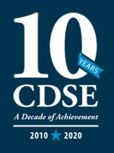 CDSE 10 Year Anniversary logo