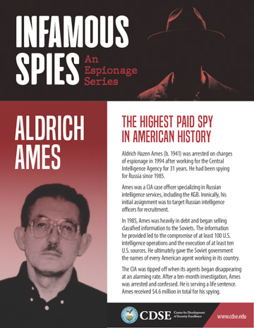 Infamous Spies: Aldrich Ames