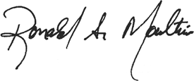 Signature of Ronald S. Moultrie, Under Secretary of Defense for Intelligence and Security