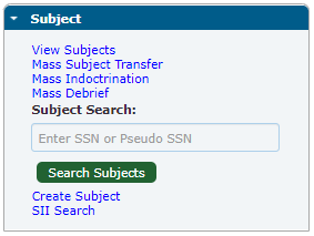 Subject Control Panel Tab