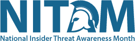 National Insider Threat Awareness Month logo